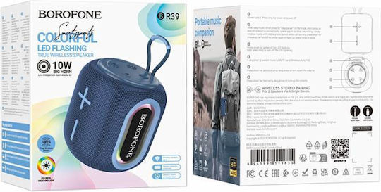 Borofone BR39 Bluetooth Speaker 10W with Radio and Battery Life up to 2 hours Blue