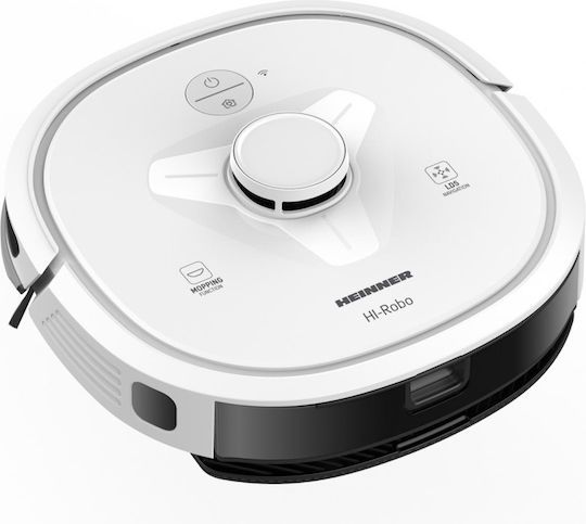 Heinner HI-Robo Σκούπα Ρομπότ με Έξυπνη Πλοήγηση & Απορρόφηση 2000Pa Λευκή