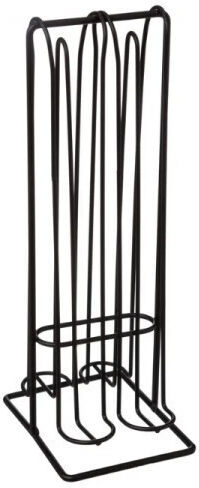 Metal Capsule Stand for 32 Nespresso Pods Black 29.5x12.5x29.5cm AT0000986