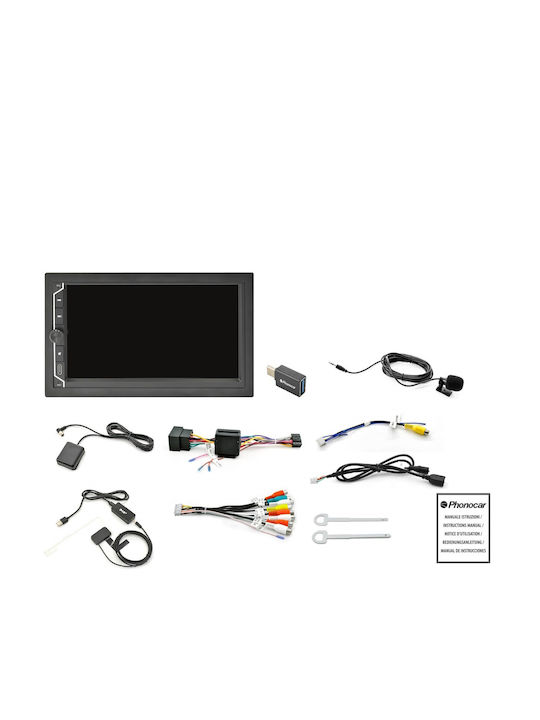 Phonocar Sistem Audio Auto (Bluetooth/USB/WiFi/GPS/Apple-Carplay/Android-Auto) cu Ecran Tactil 7"