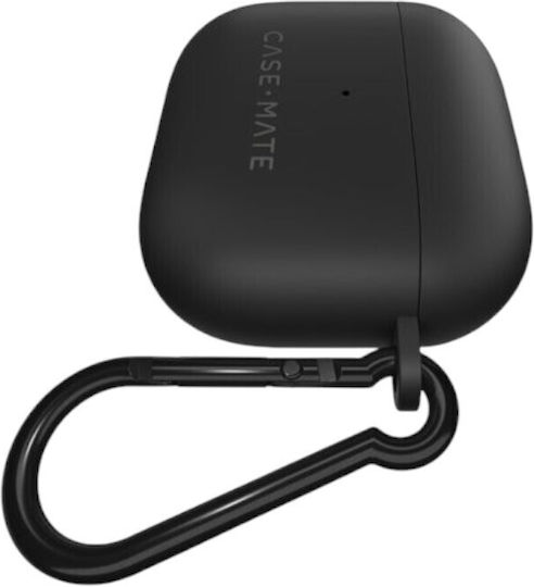 Case-Mate Σετ Θήκη & Anti-Lost Strap με Γάντζο σε Μαύρο χρώμα για Apple AirPods 4