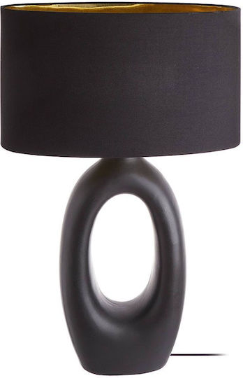 Butlers Keramik Tischlampe mit Schwarz Schirm und Basis