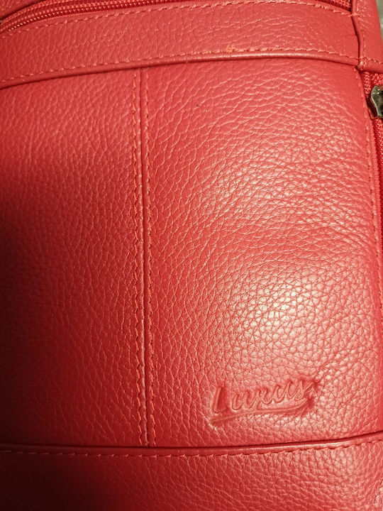 Luxus Leather Women's Bag Crossbody Red