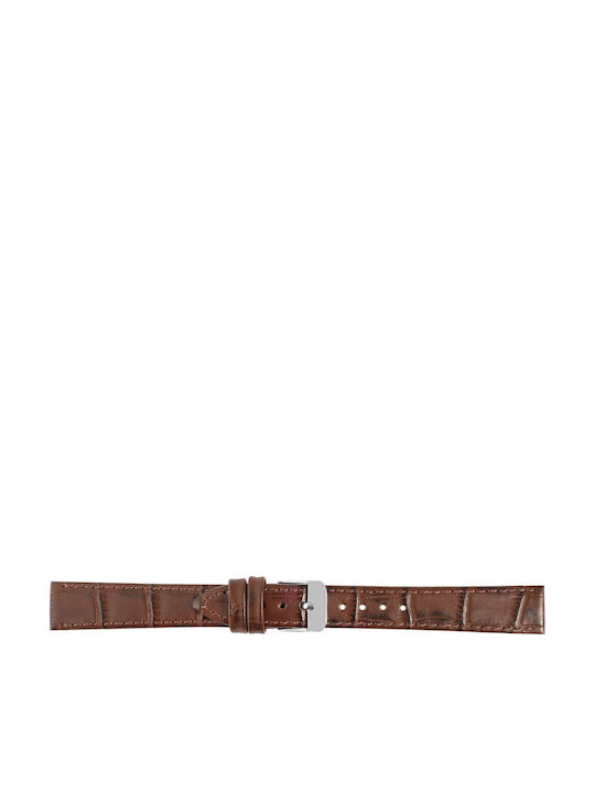 New Era Lederriemen Braun 24mm
