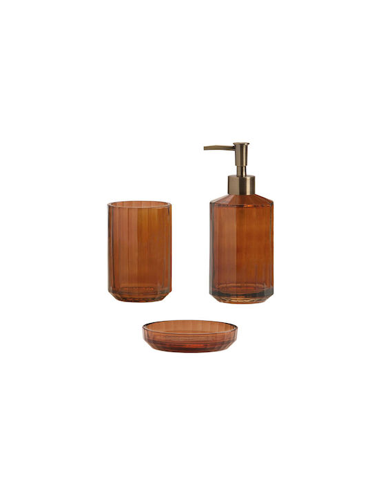 Andrea House Getränkehalter Glas Braun