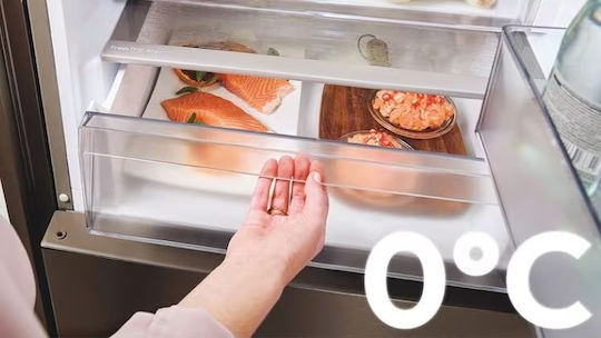 Candy Fridge-Freezer 409lt Total NoFrost H205xW59.5xD66.7cm Black CNCQ2T620EB