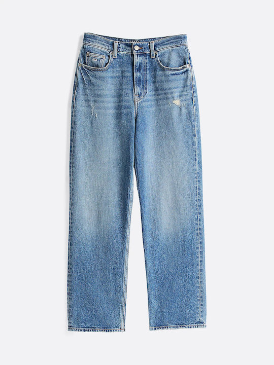 Layla High Waist Women's Jean Trousers in Slim Fit Medium Denim