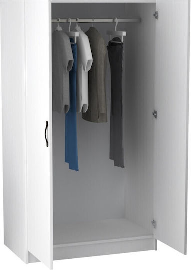 Doppeltür Kleiderschrank Victoria White 100x60x181cm