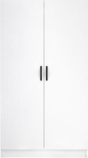Doppeltür Kleiderschrank Victoria White 100x60x181cm