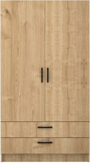 Ușă dublă Dulap de Haine Victoria Natural Beech 100x60x181cm