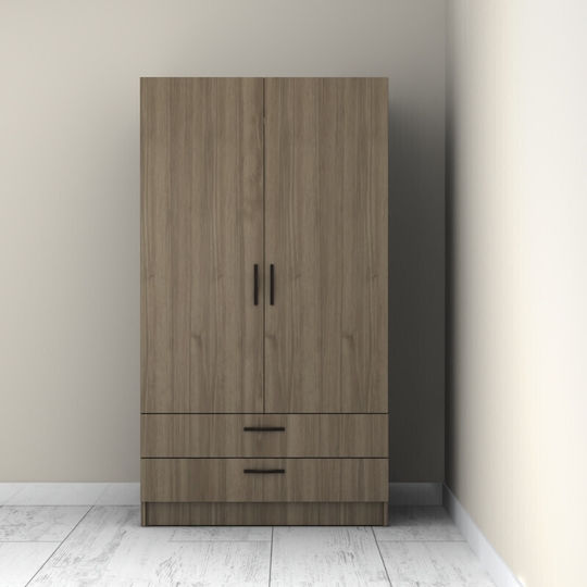 Doppeltür Kleiderschrank Victoria Walnut 100x60x181cm