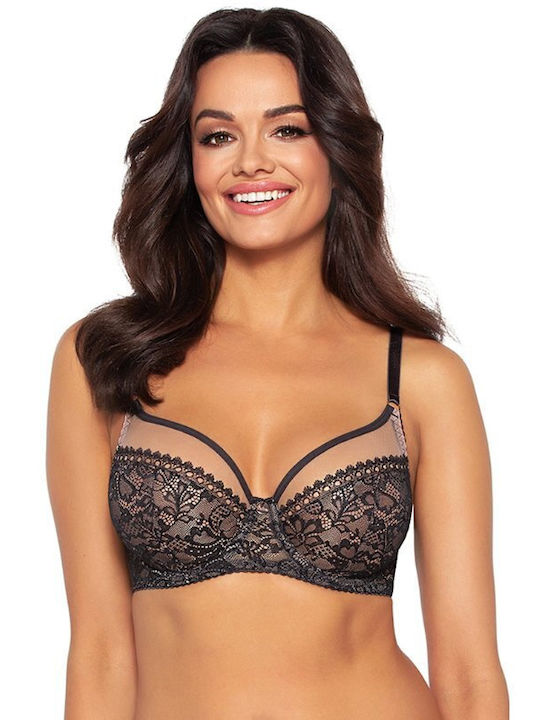 AVA 1396 Minimizer Minimizer Bra without Padding Underwire CAFE