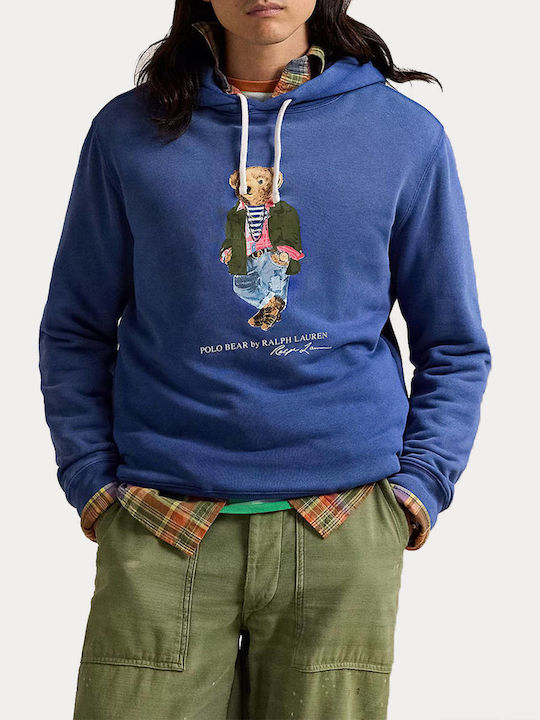 Ralph Lauren Sweatshirt with Hood Indigo