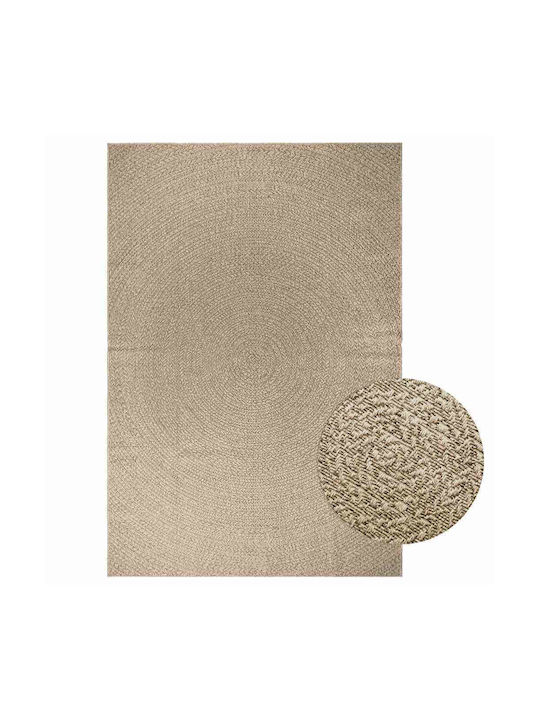 vidaXL Zizur Rug Outdoor Rectangular from Jute Beige