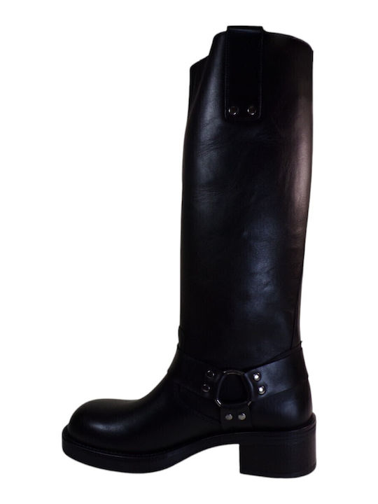 Leather Women's Boots Black