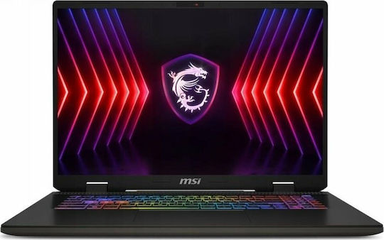 MSI Sword 17 HX B14VGKG-248XPL 17" FHD+ 165Hz (i7-14700HX/16GB/1TB SSD/GeForce RTX 4070/No OS) Cosmos Gray (International English Keyboard)