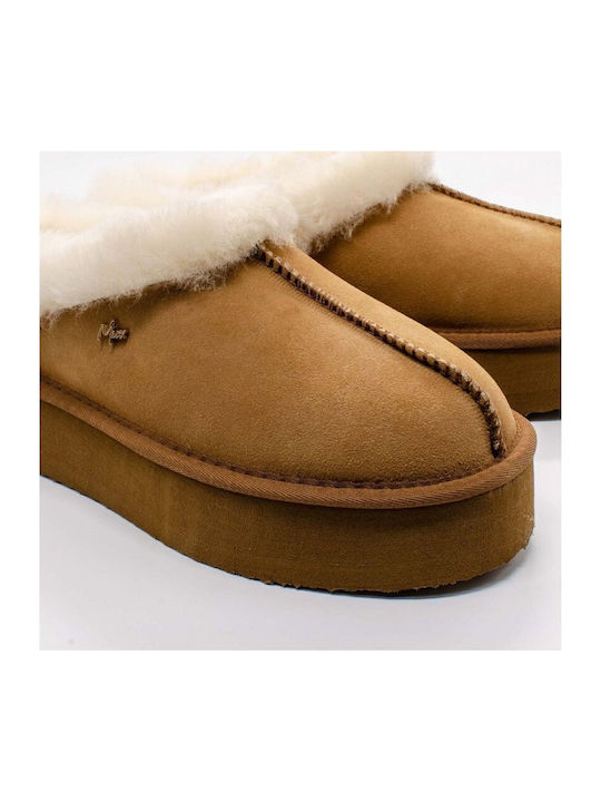 Mexx Closed-Toe Slippers Brown