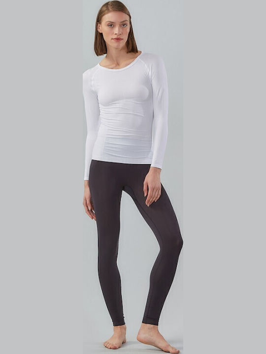 Admiral Damen Thermo Langarmshirt Weiß