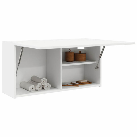 vidaXL Badezimmerschrank B80xT25xH40cm Weiß