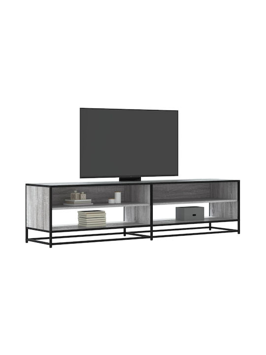 TV Stand from Metal & Wood Grey Sonoma L180.5xW40xH46cm