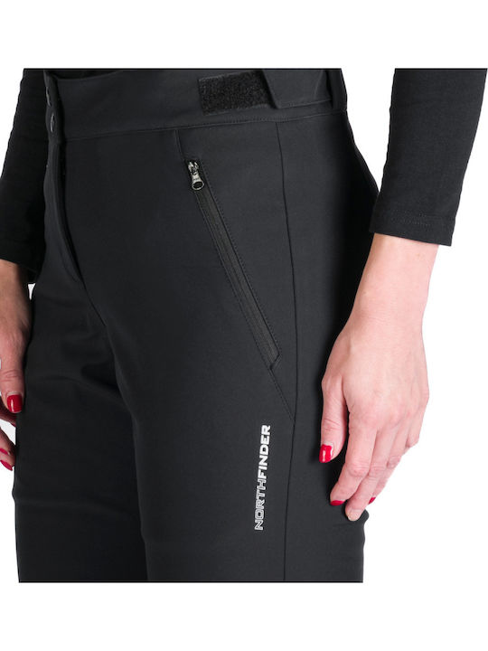 Northfinder NO-4971SNW-269 Women's Trousers for Ski & Snowboard Soft Shell Black