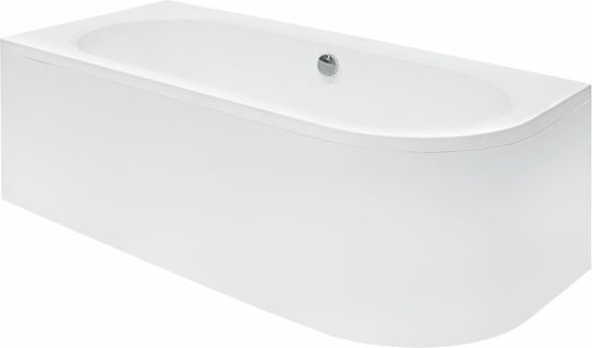 Acrilan Acrylic Corner Bathtub with Hydromassage x