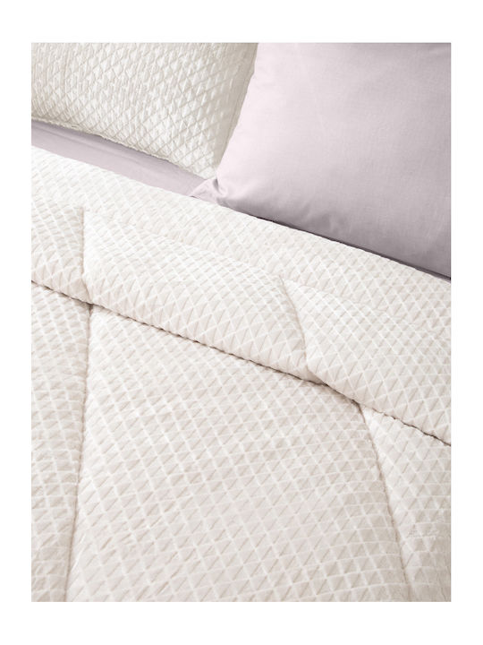 Saint Clair Κουβερτοπάπλωμα Ημίδιπλο 180x240εκ. Baroque Ivory 660 GSM