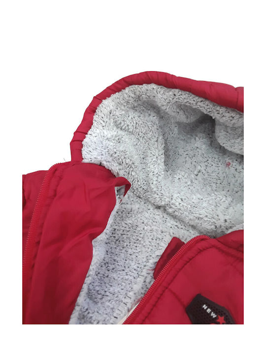 Domina Kids Casual Jacket with Hood Red