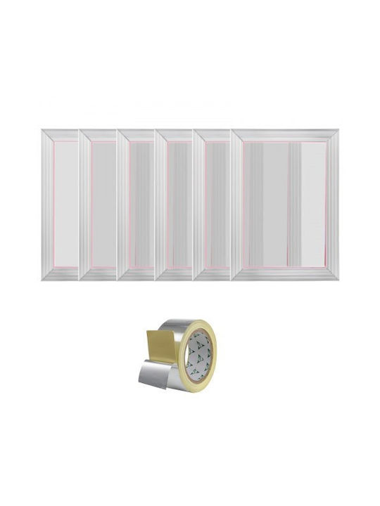 Vevor Metallic Photo Frame with Silver Frame 6 Pieces