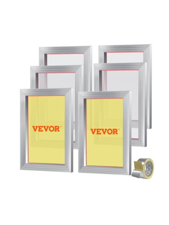 Vevor Metallic Photo Frame with Silver Frame 6 Pieces