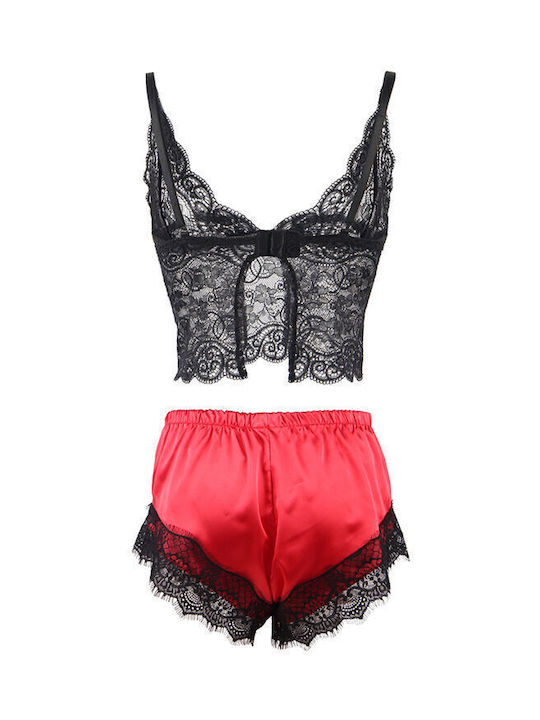Subblime Καλοκαιρινό Babydoll Black, Red