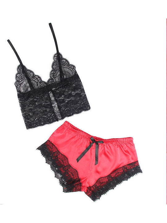 Subblime Sommer Babydoll Black/Red