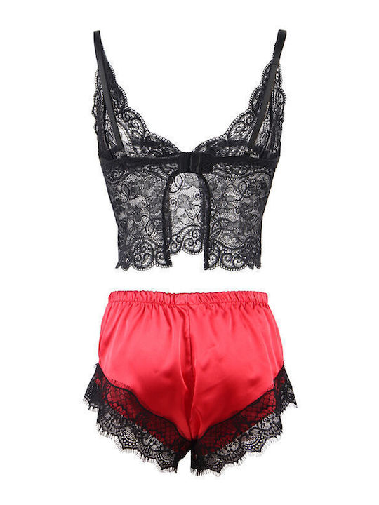 Subblime Sommer Babydoll Black/Red