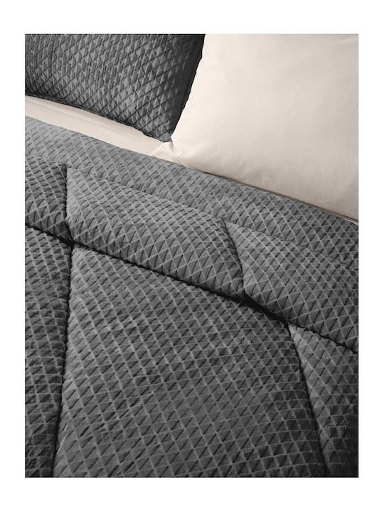 Saint Clair Duvet Cover Semi-double 180x240cm Baroque Carbon