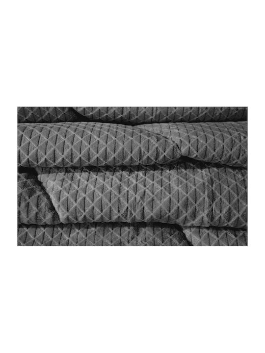 Saint Clair Κουβερτοπάπλωμα Ημίδιπλο 180x240εκ. Baroque Carbon 660 GSM
