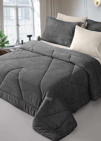 Saint Clair Комбинирано одеяло Полутора 180x240бр Baroque Въглерод 660 г/м²Gsm