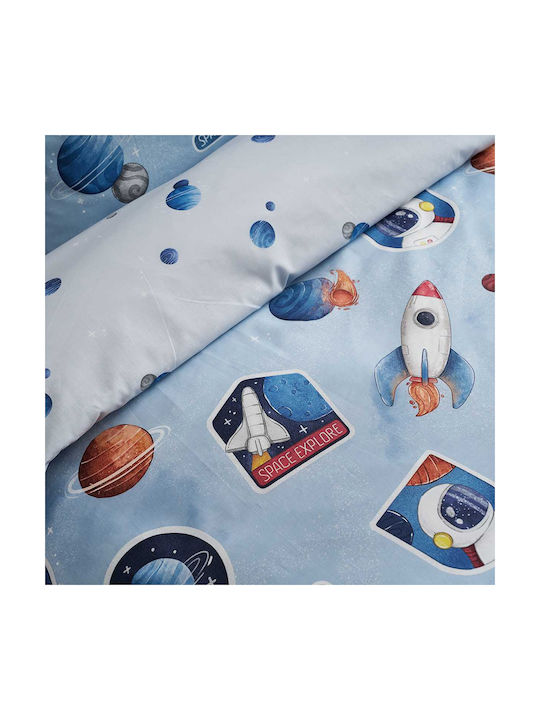 Vesta Home Kinderbettlaken Mit Gummizug Apollo Blau 170x260cm Vesta Home Kinderbettlaken Mit Gummizug Apollo Blau 170x260cm