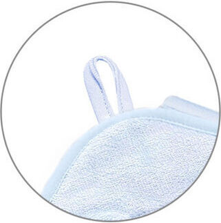 Babyono Baby Hooded Bath Towel Blue 100x100cm