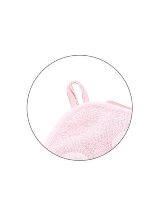 Babyono Baby Hooded Bath Towel Pink 100x100cm