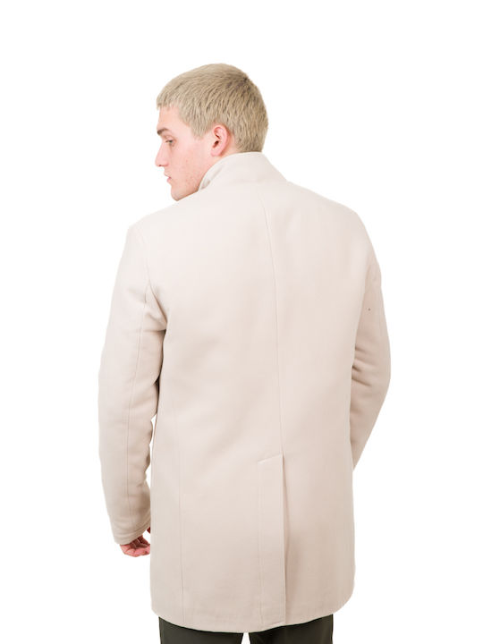 Men's Half Coat Ecru