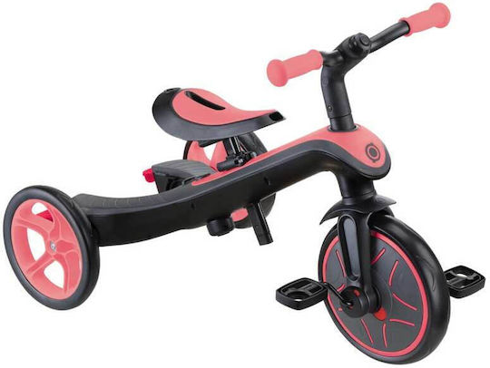 Globber Explorer Convertible with Parental Handle 4 in 1 for 2-5 Years Pink