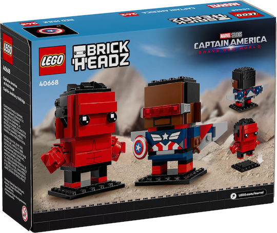 Lego Ziegelstein Headz Captain America & Red Hulk für 10+ Jahre 202Stück