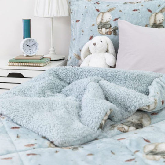 Borea Kids Duvet Cover Single Blue 160x220cm Borea Kids Duvet Cover Single Blue 160x220cm