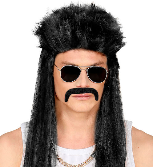 Schnurrbart / Bart für Karneval in Schwarz Farbe 1Stück
