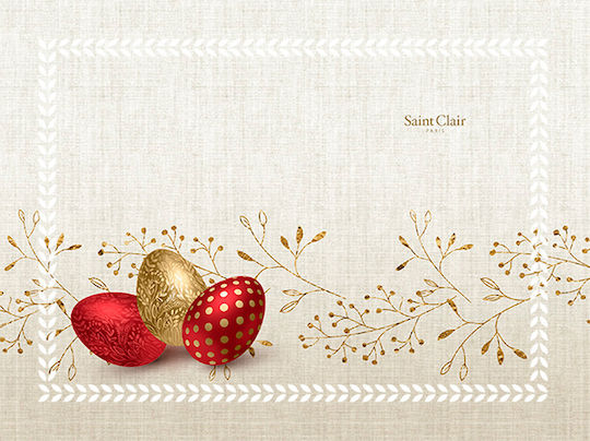 Saint Clair Easter 13 Easter Placemats 45x45x33pcs