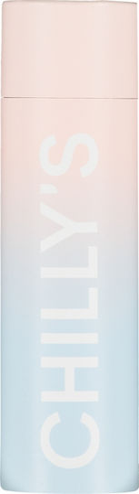 Chilly's Series Gradient Thermos Bottle Stainless Steel BPA Free 500ml Lavender Fog