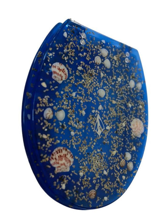 Eurocasa Καπάκι Λεκάνης Πλαστικό 43x36cm Πολύχρωμο