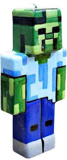 Easter Candle Minecraft 21pcs Blue Blue/Green