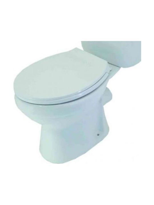 Gloria Rea Stehende Toilette mit Spülung Ohne Deckel Weiße
