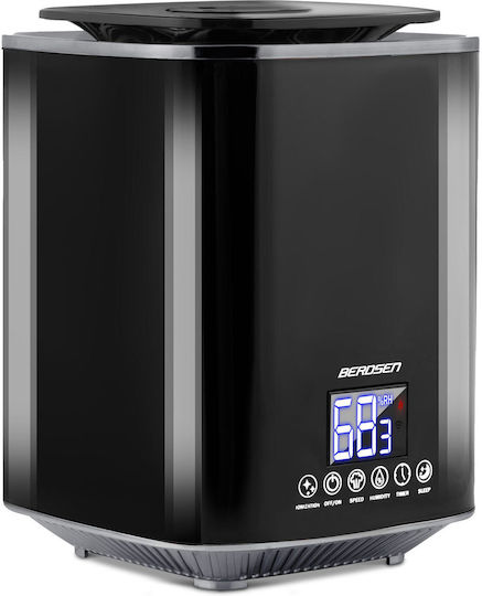 Berdsen Luftbefeuchter / Ionisator 35W für Räume 25m² Schwarz